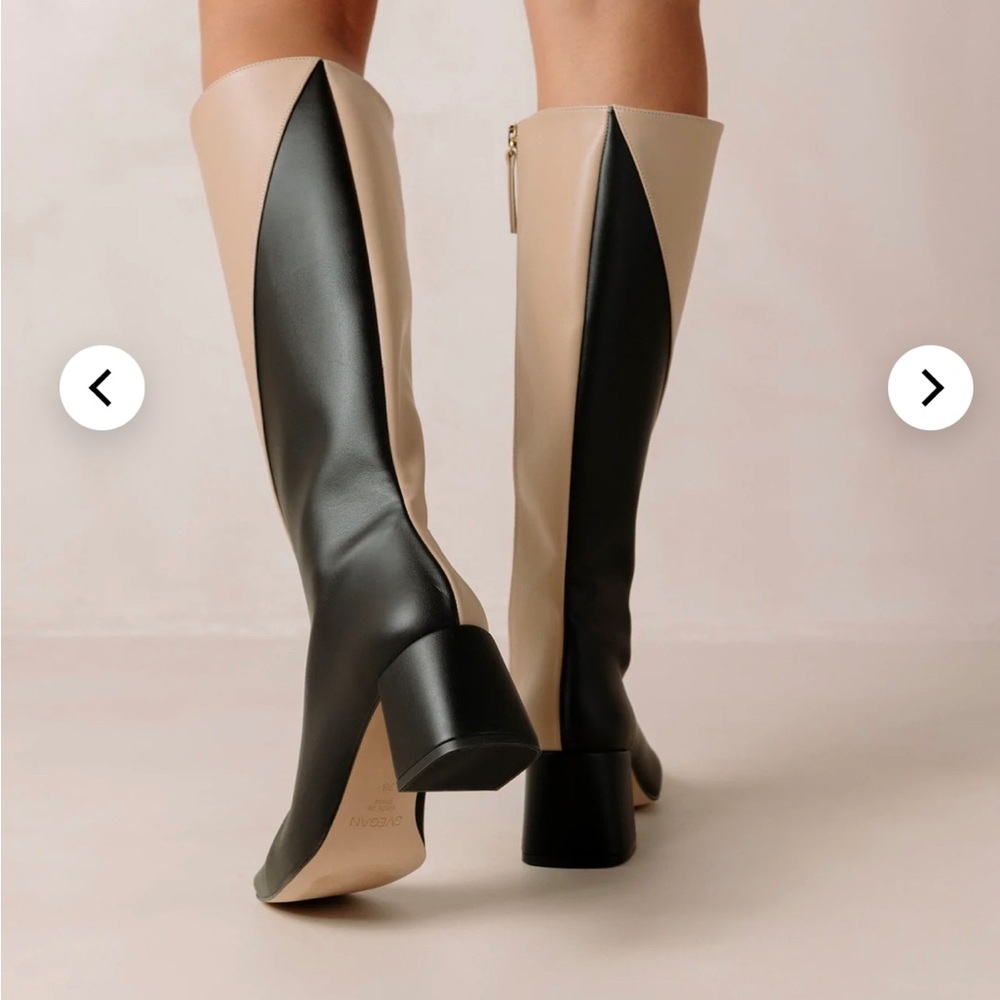 Alohas Knee High Vegan Leather Boots size 40/9 - Picture 3 of 5